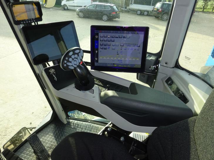 De bedieningsconsole van de Delvano ST